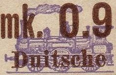Netherlands Hollandse IJzeren Spoorweg-Maatschappij (H.IJ.S.M.) German Ticket Tax Fahrkartenstempel